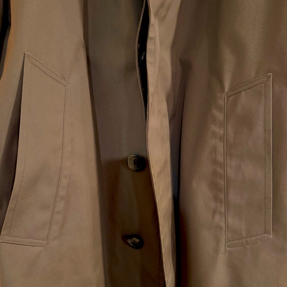 Vintage Botany 500 Men's Trench Coat 38 Reg with Zip Out Bore Luxury Liner - Picture 7 of 12